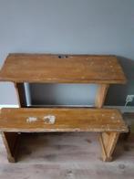 antiek schoolbankje, Ophalen