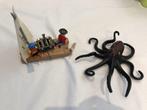 Playmobil Reuze inktvis met piratenvlot (4291), Ophalen of Verzenden, Zo goed als nieuw, Complete set