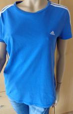 ADIDAS blauw shirt maat L, Gedragen, Blauw, Maat 42/44 (L), Adidas