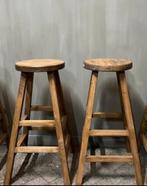 Barkrukken. Stevige en degelijke houten kruk  elmwood, Ophalen, 5 krukken of meer, 60 tot 90 cm, Nieuw