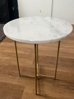 Marmeren bijzettafel, Ophalen, Minder dan 55 cm, Marmer, Rond