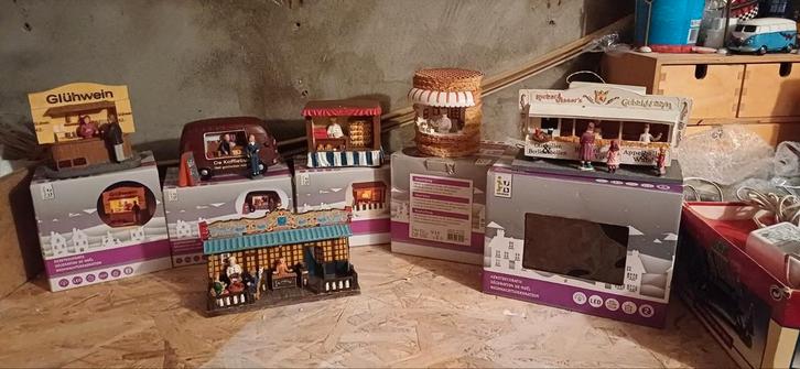 6 mooie marktkraampjes van intratuin, Diversen, Kerst, Zo goed als nieuw, Ophalen of Verzenden