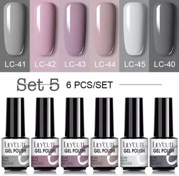 6stks stuks/set gellak 7ml. Nagels/ Nailart/ Nagelstyliste. beschikbaar voor biedingen