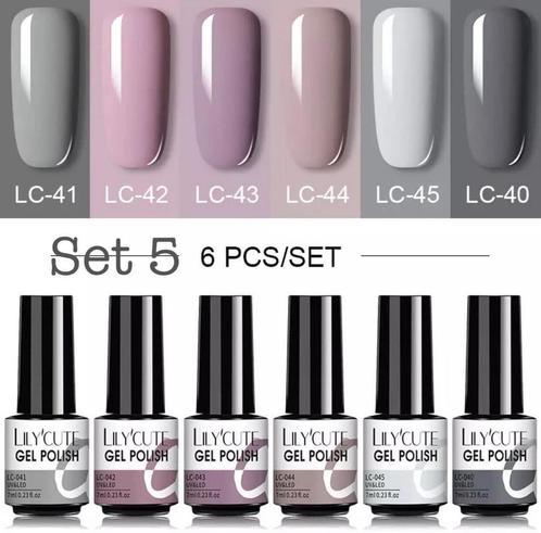 6stks stuks/set gellak 7ml. Nagels/ Nailart/ Nagelstyliste., Sieraden, Tassen en Uiterlijk, Uiterlijk | Cosmetica en Make-up, Nieuw