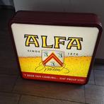 Alfa bier lichtbak wandmodel groot, Ophalen, Zo goed als nieuw, Lichtbak of (neon) lamp