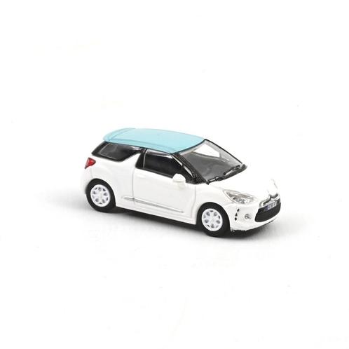 Citroen DS3 2010 wit, blauw dak Norev H0 1:87, Hobby en Vrije tijd, Modelauto's | 1:87, Nieuw, Auto, Overige merken, Ophalen of Verzenden