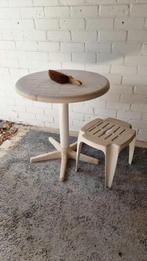 tuintafel rond 66cm, Ophalen, Gebruikt, Rond, Kunststof