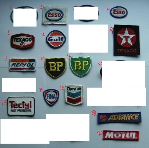 olie & benzine opnaai emblemen patch badge mouw embleem NOS, Verzamelen, Automerken, Motoren en Formule 1, Nieuw, Auto's, Ophalen of Verzenden