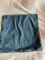 3 petrol kleur kussenhoezen gebruikt maar goed, Huis en Inrichting, Woonaccessoires | Kussens, Ophalen of Verzenden, Zo goed als nieuw