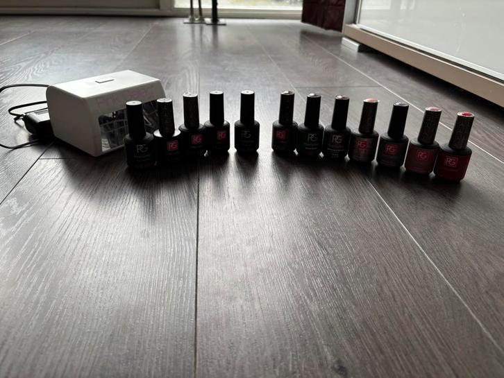 Pink Gellac led lamp, 7 kleurtjes en 6 andere flesjes, Sieraden, Tassen en Uiterlijk, Uiterlijk | Cosmetica en Make-up, Zo goed als nieuw