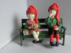 Bankje met meisje en jongetje Candy Design - zie omschr,, Verzamelen, Beelden en Beeldjes, Ophalen of Verzenden, Gebruikt, Fantasy