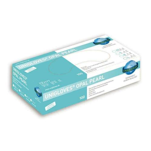 Unigloves handschoenen nitril Opal Pearl, maat M, Sieraden, Tassen en Uiterlijk, Uiterlijk | Cosmetica en Make-up, Nieuw, Toebehoren