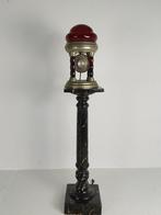 Unieke Vintage Tin Lamp met Klokmechanisme uit Italië, Antiek en Kunst, Antiek | Lampen, Ophalen