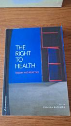 Medische Ethiek Studieboek the right to health - Nieuw!, Ophalen of Verzenden, Beta, Nieuw, WO