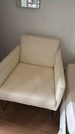 stevige witte fauteuil stoel, Huis en Inrichting, Fauteuils, Ophalen, Zo goed als nieuw