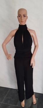 Ribkoff elegante jumpsuit zwart mooie details lage rug 38, Kleding | Dames, Jumpsuits, Maat 38/40 (M), Verzenden, Zwart, Joseph Ribkoff