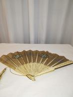 Antieke stoffen waaier met been, Antiek en Kunst, Ophalen of Verzenden