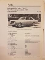 9 x Opel Rekord Olyslager Kluwer Vraagbaken 1968-1987, Ophalen of Verzenden