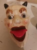 Vintage duivels kop asbak met beweegbare tong patent, Verzamelen, Retro, Ophalen of Verzenden, Huis en Inrichting