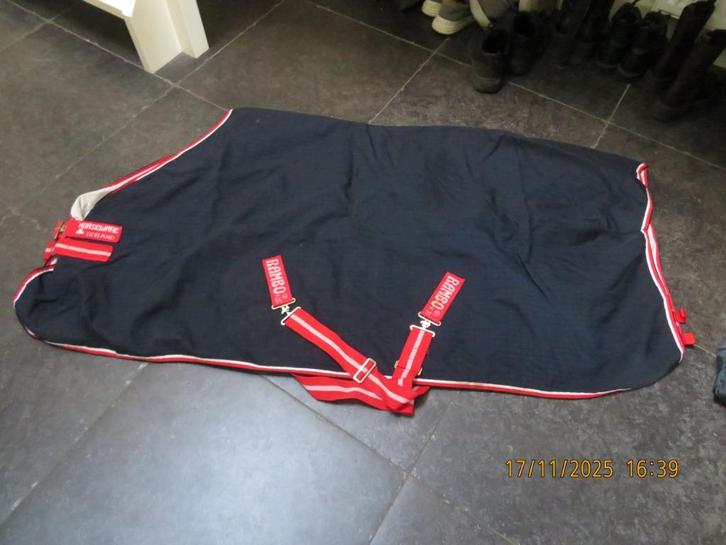 Rambo canvas stal/voor of najaarsdeken mt 5,3" (=mt 160/110), Dieren en Toebehoren, Paarden en Pony's | Dekens en Dekjes, Gebruikt