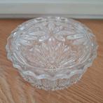 Vintage doos bonbon schaal glas met deksel, Antiek en Kunst, Ophalen of Verzenden