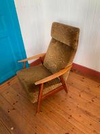 Zweedse fauteuil velours, Huis en Inrichting, Fauteuils, Ophalen, Gebruikt, Hout, Scandinavisch design