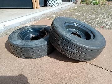 Massieve Bandjes op Velg - 30cm Diameter LAATSTE KANS!, Doe-het-zelf en Verbouw, Transportwagens, Gebruikt, Transportkar, 100 liter of meer