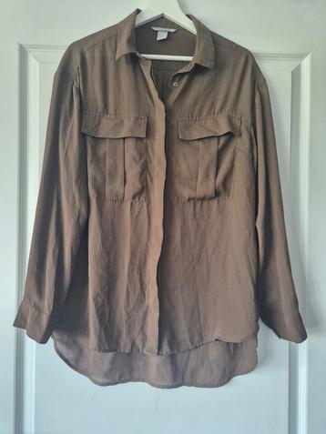 H&M legergroene blouse - Mt 42 beschikbaar voor biedingen