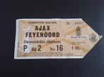ticket 74-75 Ajax-Feyenoord, Verzamelen, Sportartikelen en Voetbal, Ophalen of Verzenden, Ajax
