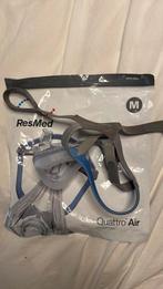 Cpap masker  slaap apneu Resmed Quattro air Medium, Ophalen, Zo goed als nieuw
