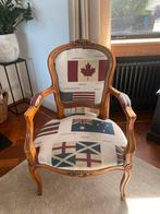 Stoel / fauteuil met vlaggenprint, Ophalen