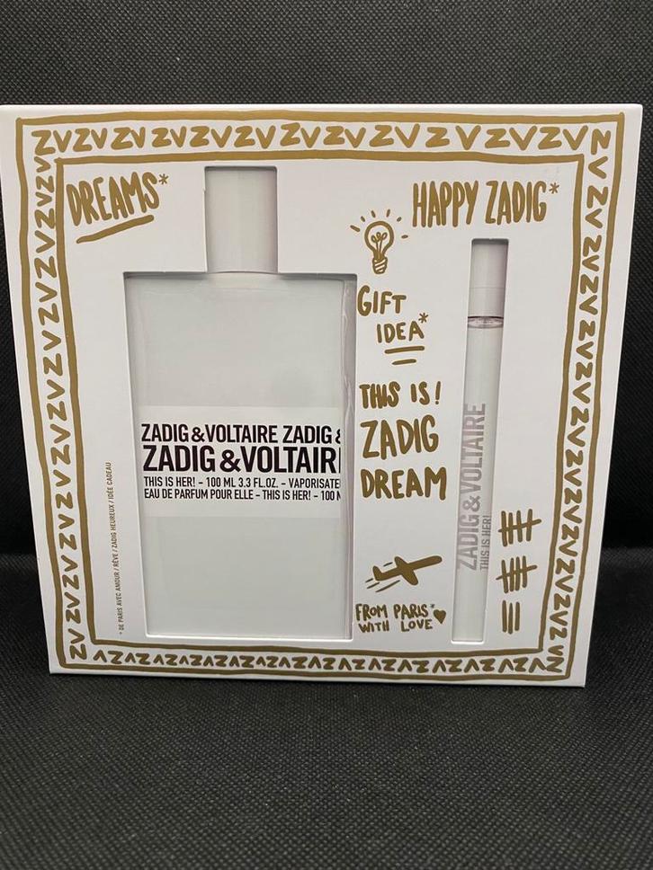 Zadig & Voltaire THIS IS HER geschenk set eau de parfum, Sieraden, Tassen en Uiterlijk, Uiterlijk | Parfum, Nieuw, Ophalen of Verzenden