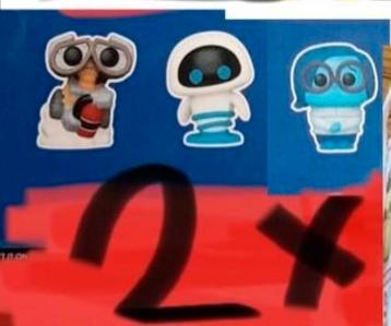 Funko Bitty Pops Wall-E, Eve, Sadness GEZOCHT pixar beschikbaar voor biedingen