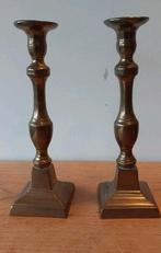 Kandelaars een stel of paar 20e eeuw, Antiek en Kunst, Antiek | Kandelaars, Ophalen of Verzenden, Koper of Brons