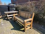 Tuinbank 164cm massief en zwaar Parkbank merk Rockwood, Ophalen, Gebruikt, Hout