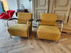 Leolux Scylla design fauteuils stoelen Gele Maze stof, Stof, Artifort bauhaus gispen, 75 tot 100 cm, Ophalen of Verzenden