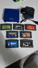 Nintendo Gameboy Advance SP met 7 spellen, Spelcomputers en Games, Spelcomputers | Nintendo Game Boy, Ophalen of Verzenden, Zo goed als nieuw