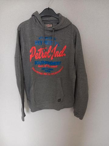 Petrol grijze hoodie maat L beschikbaar voor biedingen