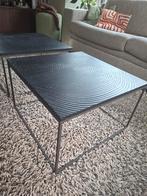 Linteloo, salontafel 2 st. Log 60/60, Ophalen, 50 tot 100 cm, Vierkant, 50 tot 100 cm