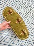 Groene Vintage Kapstok Velours, Huis en Inrichting, Wandkapstok, Overige materialen, Gebruikt, Ophalen of Verzenden