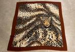 Roestkleurige sjaal met tijgerprint, Gedragen, Ophalen of Verzenden, Sjaal