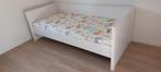 Eénpersoonsbed wit, optie: matras en/of bedhek, Ophalen, Gebruikt, 90 cm, Eenpersoons