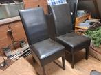 6 donkerbruine eettafelstoelen, Ophalen, Gebruikt, Bruin, Vijf, Zes of meer stoelen