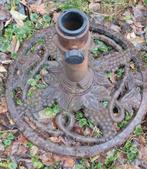 Gietijzeren parasolvoet,  brocante gietijzeren parasol poot, Ophalen, Gebruikt, Minder dan 1 meter, Parasolvoet