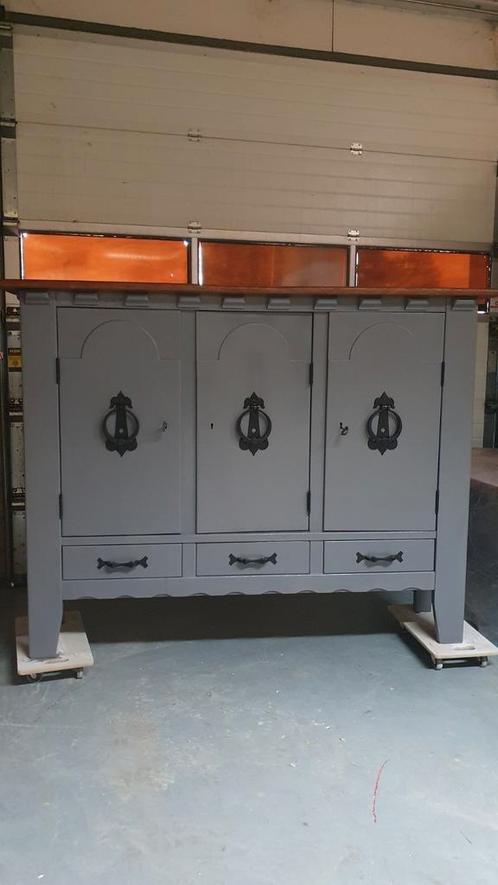 Unieke gerestylede buffetkast, Huis en Inrichting, Kasten | Buffetkasten, Zo goed als nieuw, 150 tot 200 cm, 150 tot 200 cm, 25 tot 50 cm
