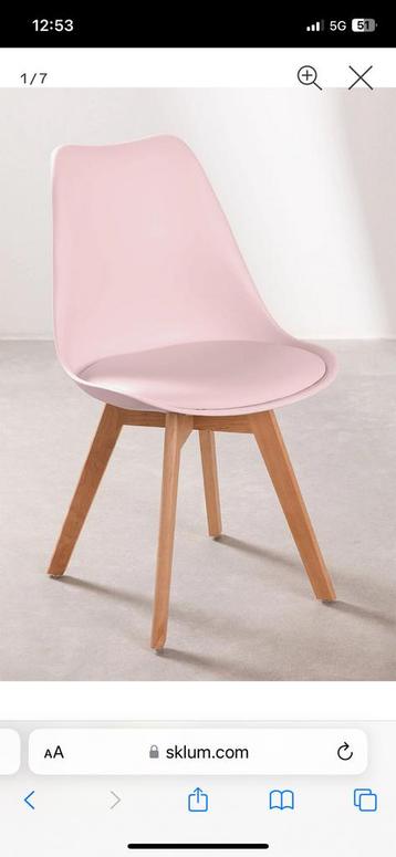 Sklum stoelen lichtroze nieuw 4 stuks 