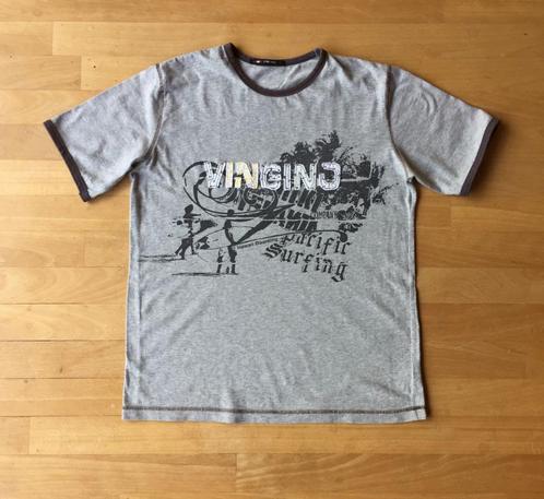 ZGAN grijs T-shirt Vingino; opdruk & logo; mt. 170/176/16 yr, Kinderen en Baby's, Kinderkleding | Maat 170, Zo goed als nieuw