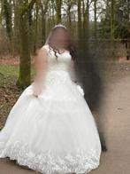 Trouwjurk, Ophalen, Zo goed als nieuw, Wit, Trouwjurk