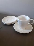 1kop+4schotels WEDGWOOD Queens Ware, nieuw!, Nieuw, Ophalen of Verzenden, Wedgwood, Kop(pen) en/of Schotel(s)