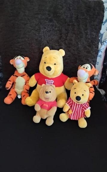 Winnie de poeh en tijgertje verzameling knuffels  beschikbaar voor biedingen